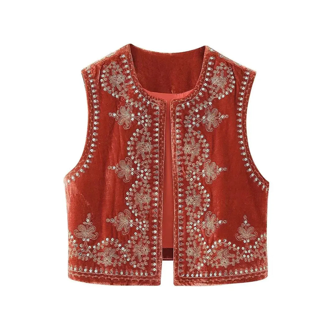 Mosie Embroidered Bohemian Vest