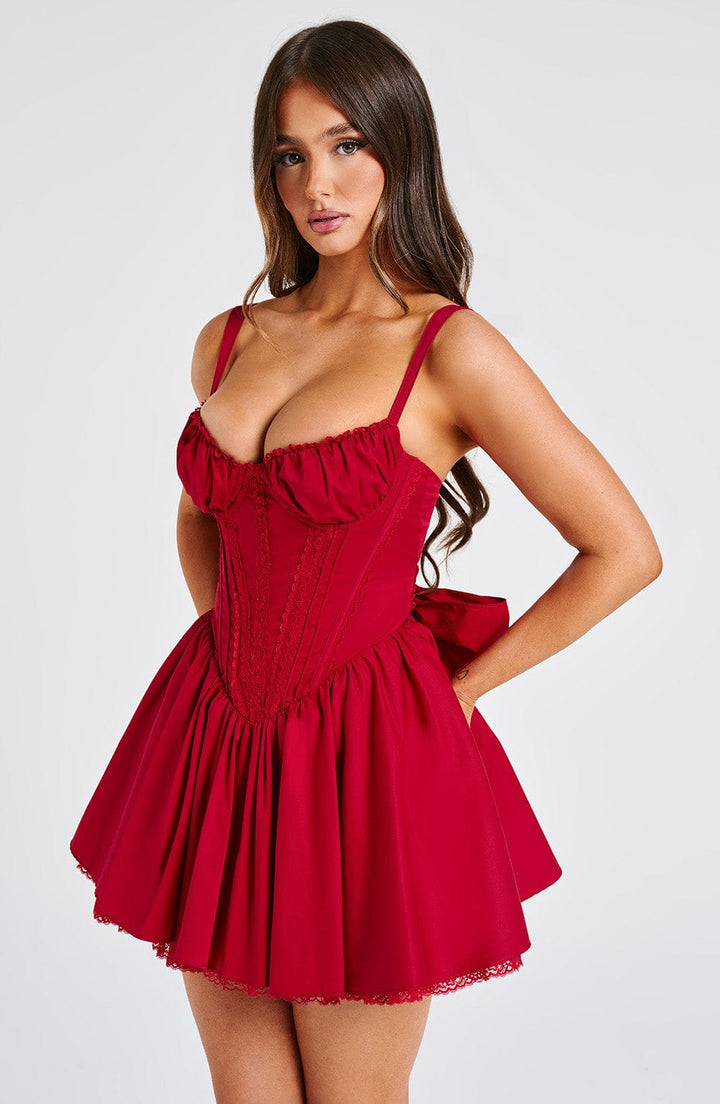 Jody Bow Detail Corset Mini Dress