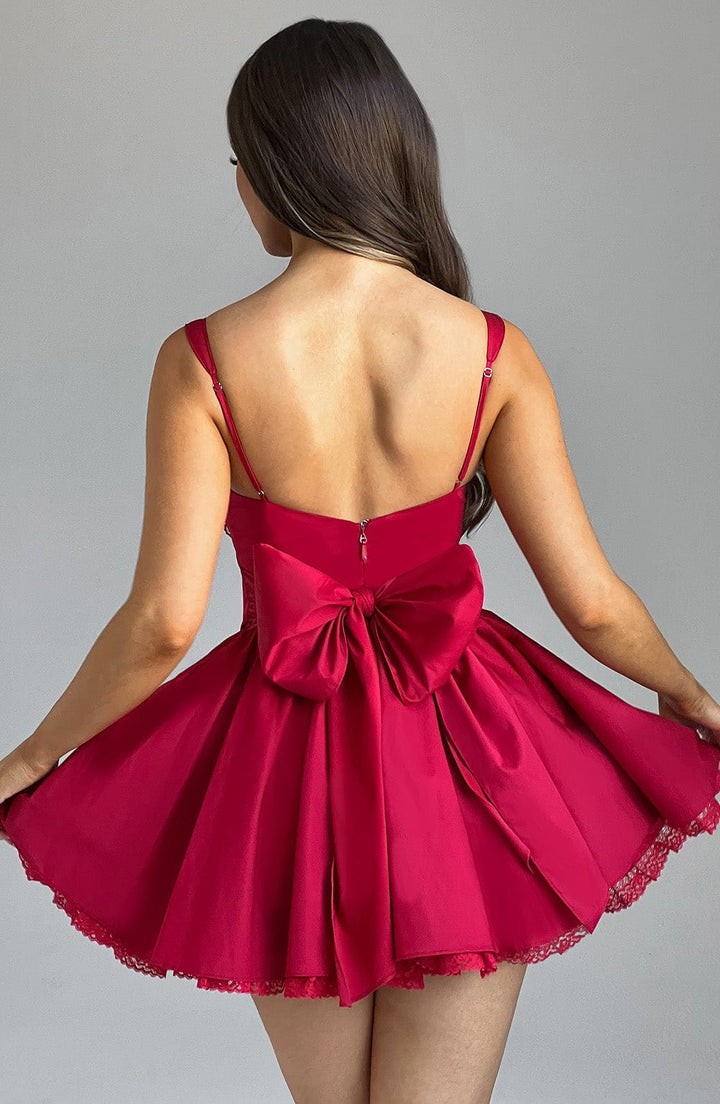 Jody Bow Detail Corset Mini Dress