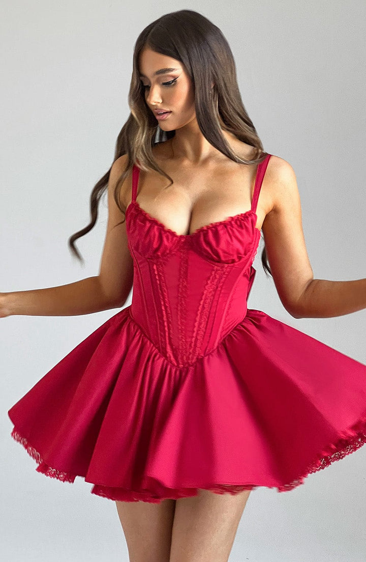 Jody Bow Detail Corset Mini Dress