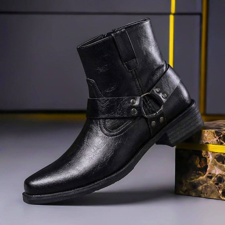 Layla Harness Detail Ankle Boots