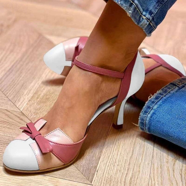 Donna Paris Sorbet Bow Heels