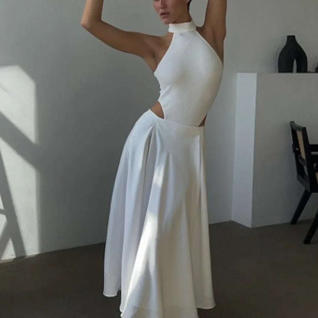 Kaia Satin High Waist Maxi Skirt
