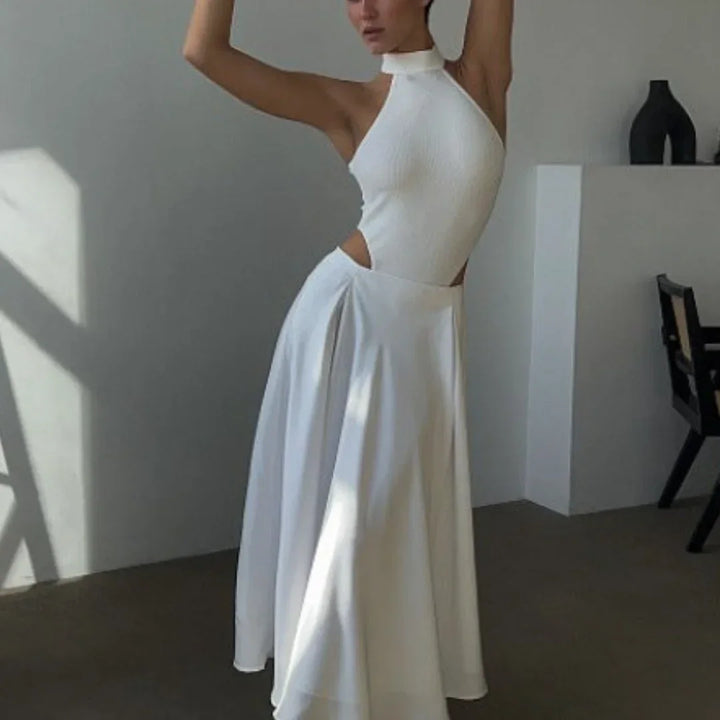 Kaia Satin High Waist Maxi Skirt