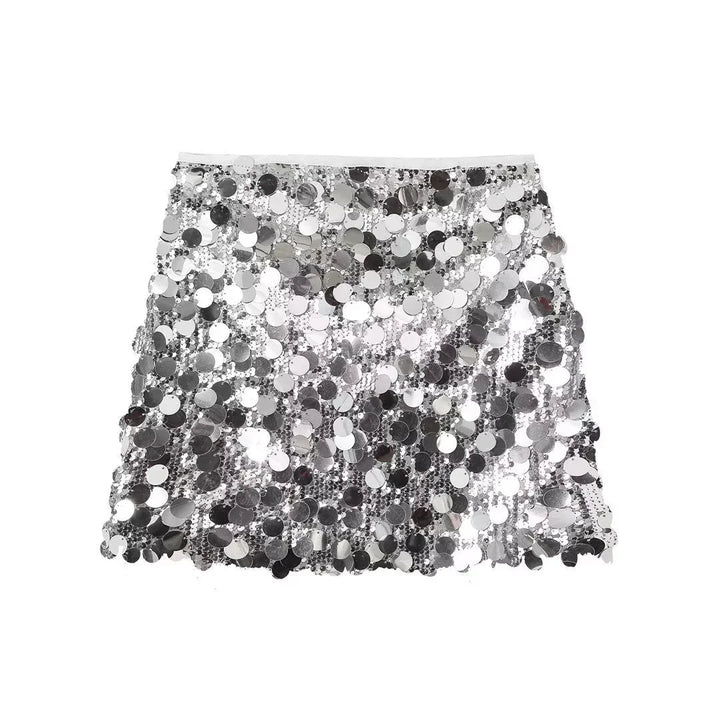 Brigitte Oversized Sequin Mini Skirt