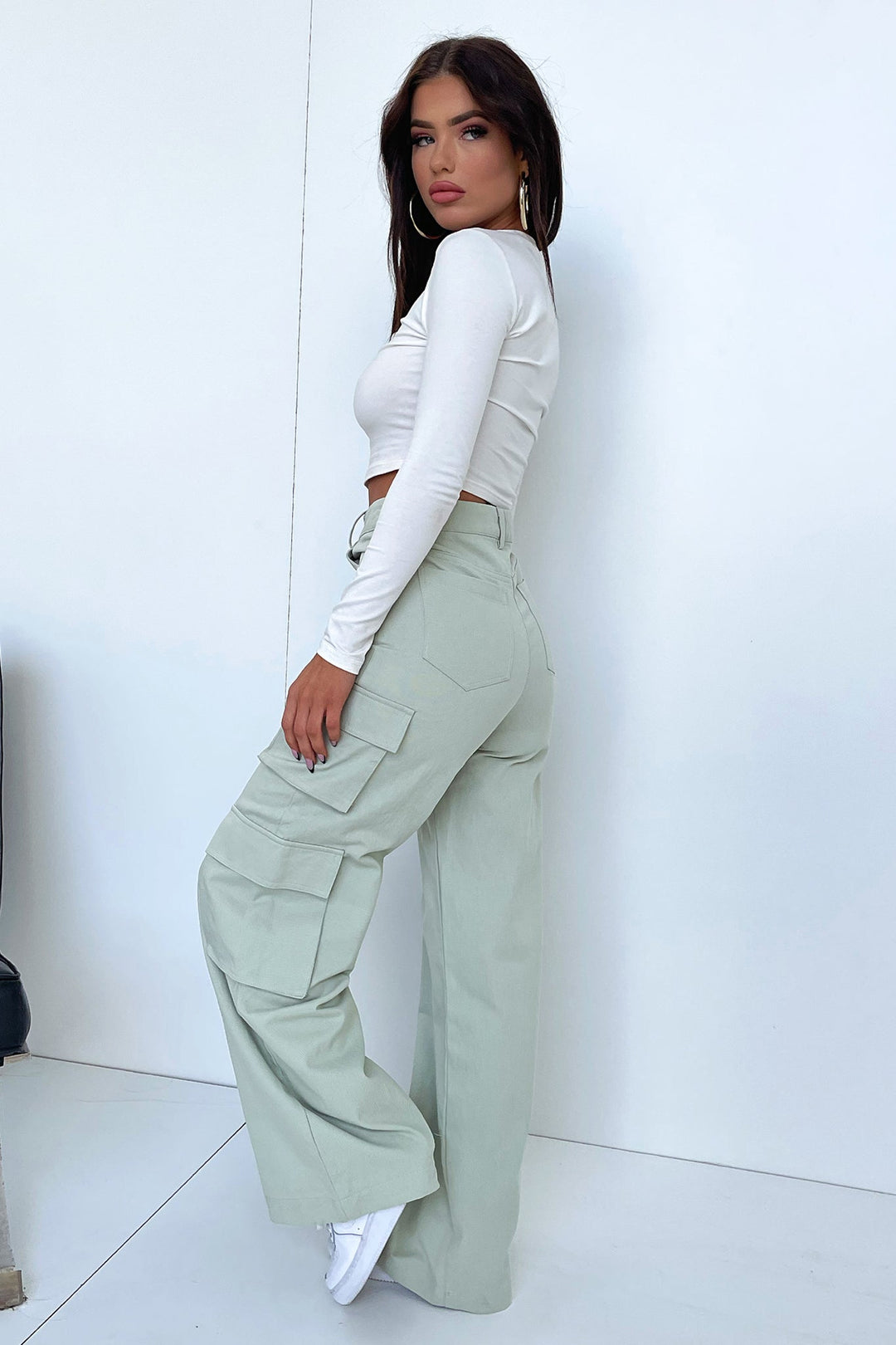 Fiora Wide Leg Cargo Pants