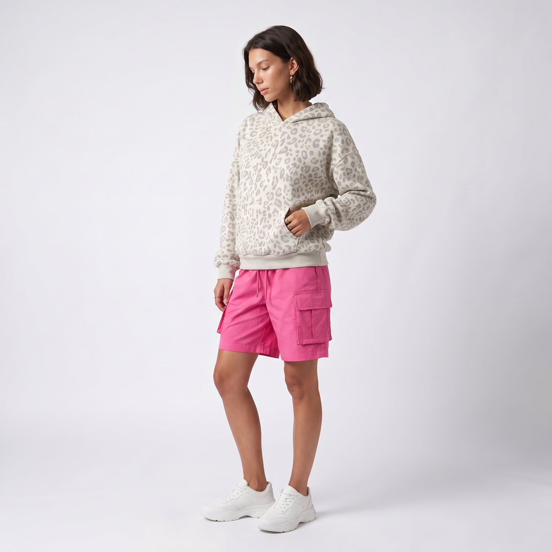 Kora Refined Leopard Print Hoodie