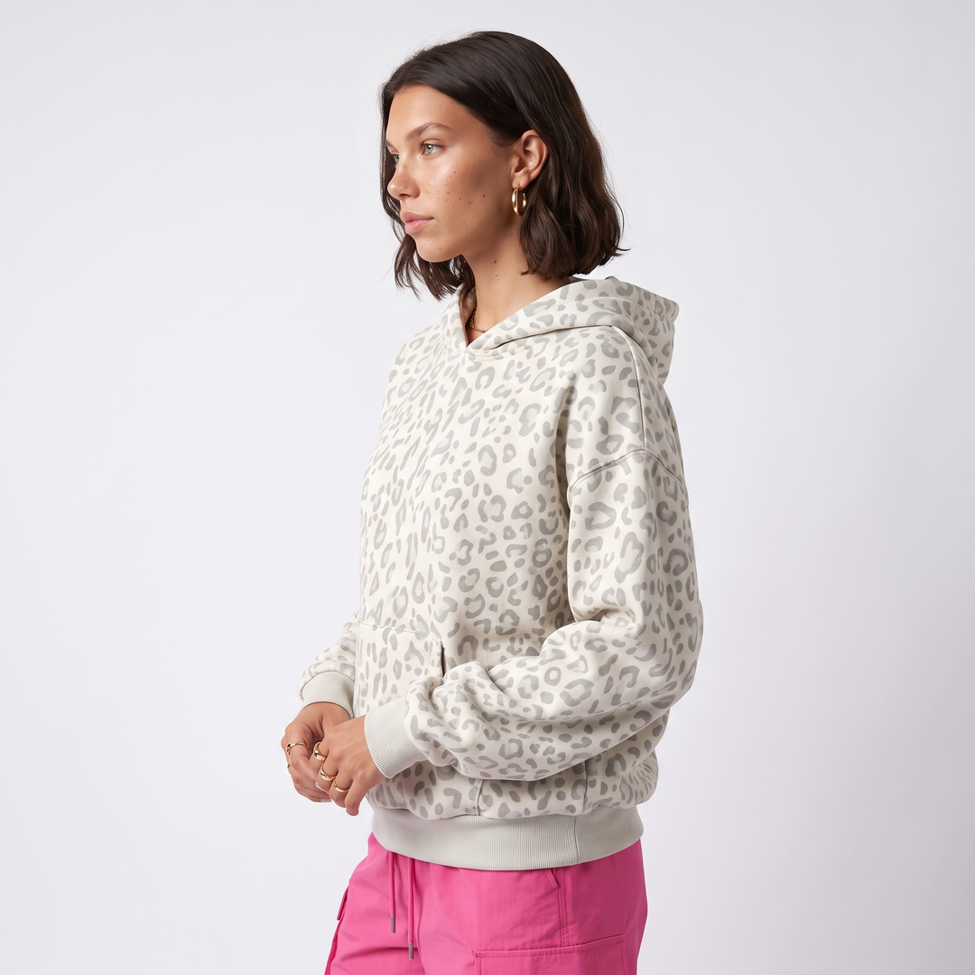 Kora Refined Leopard Print Hoodie