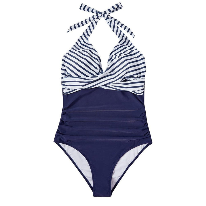 Hilda Tropical Plunge One-Piece Swimsuit