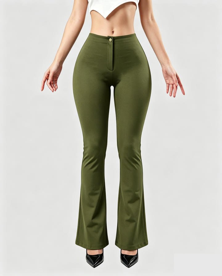 Anais High Waist Flared Stretch Pants