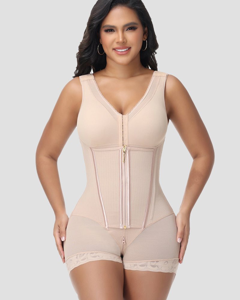 Lumi Zip Front Contour Shapewear Bodysuit