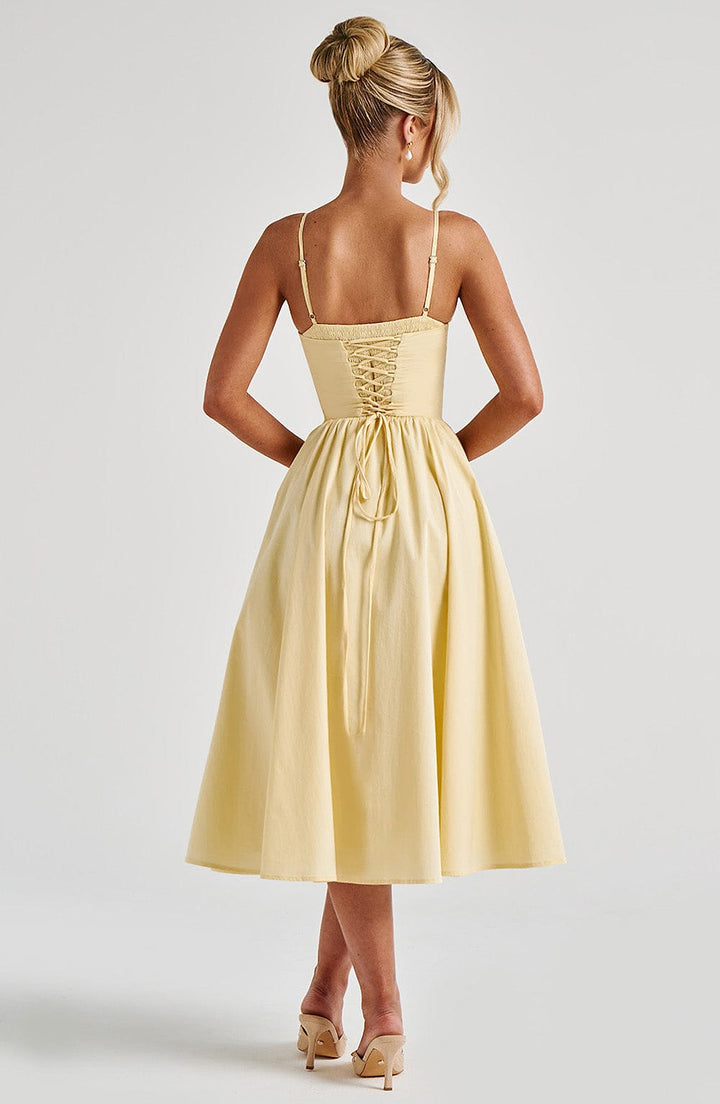 Bianca Corset A Line Midi Dress