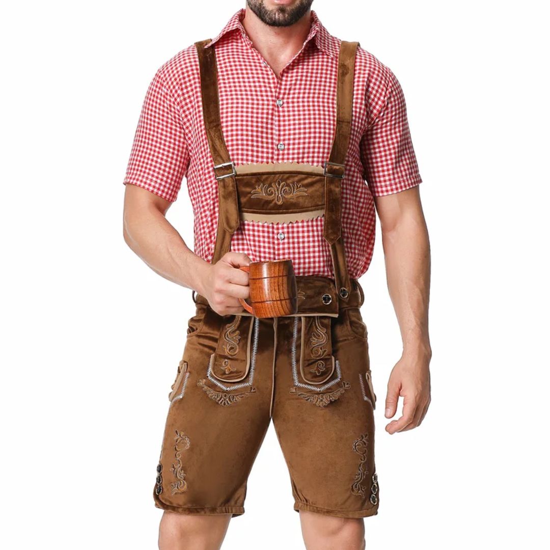 Thorsten Embroidered Lederhosen Set