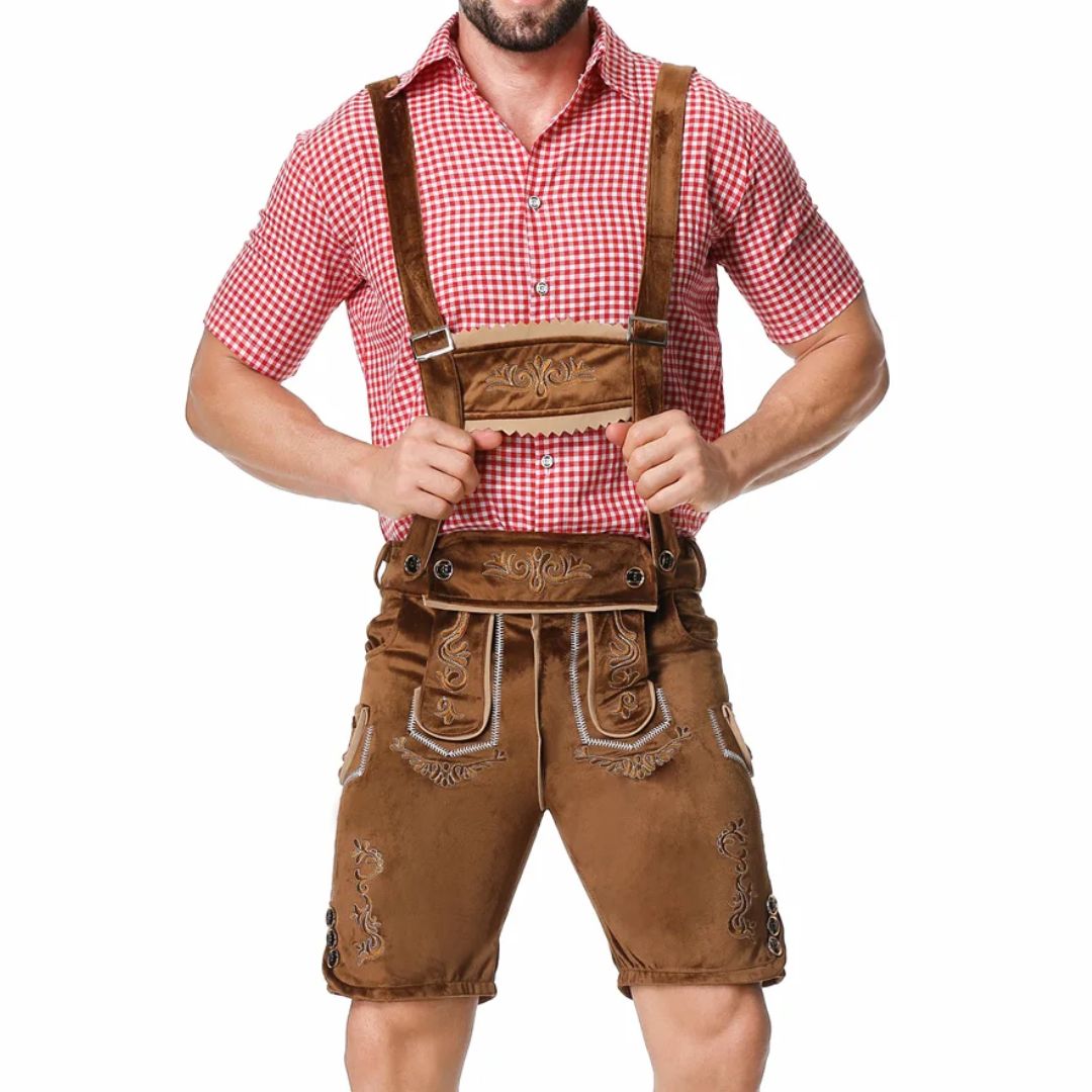 Thorsten Embroidered Lederhosen Set