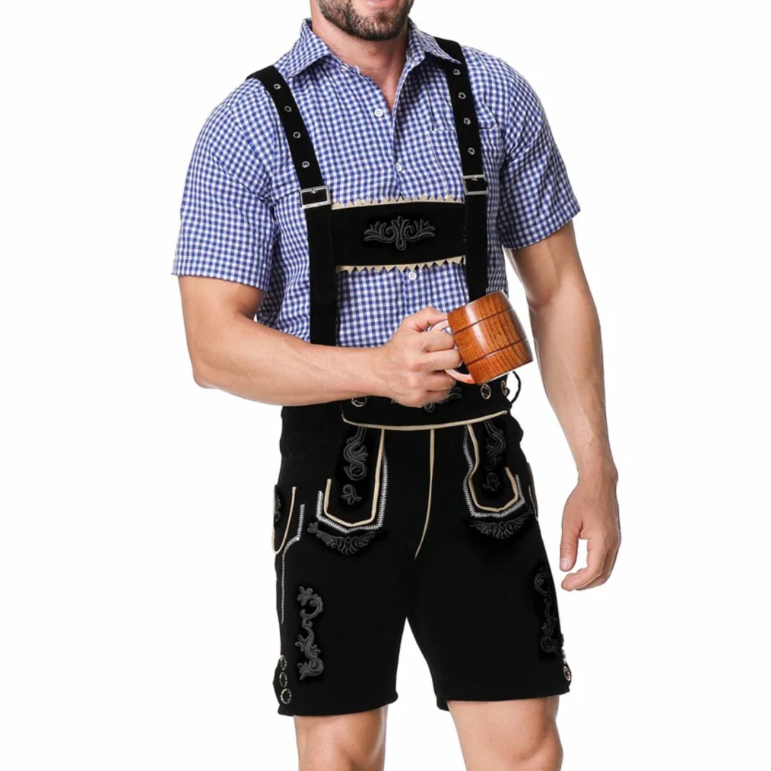 Thorsten Embroidered Lederhosen Set