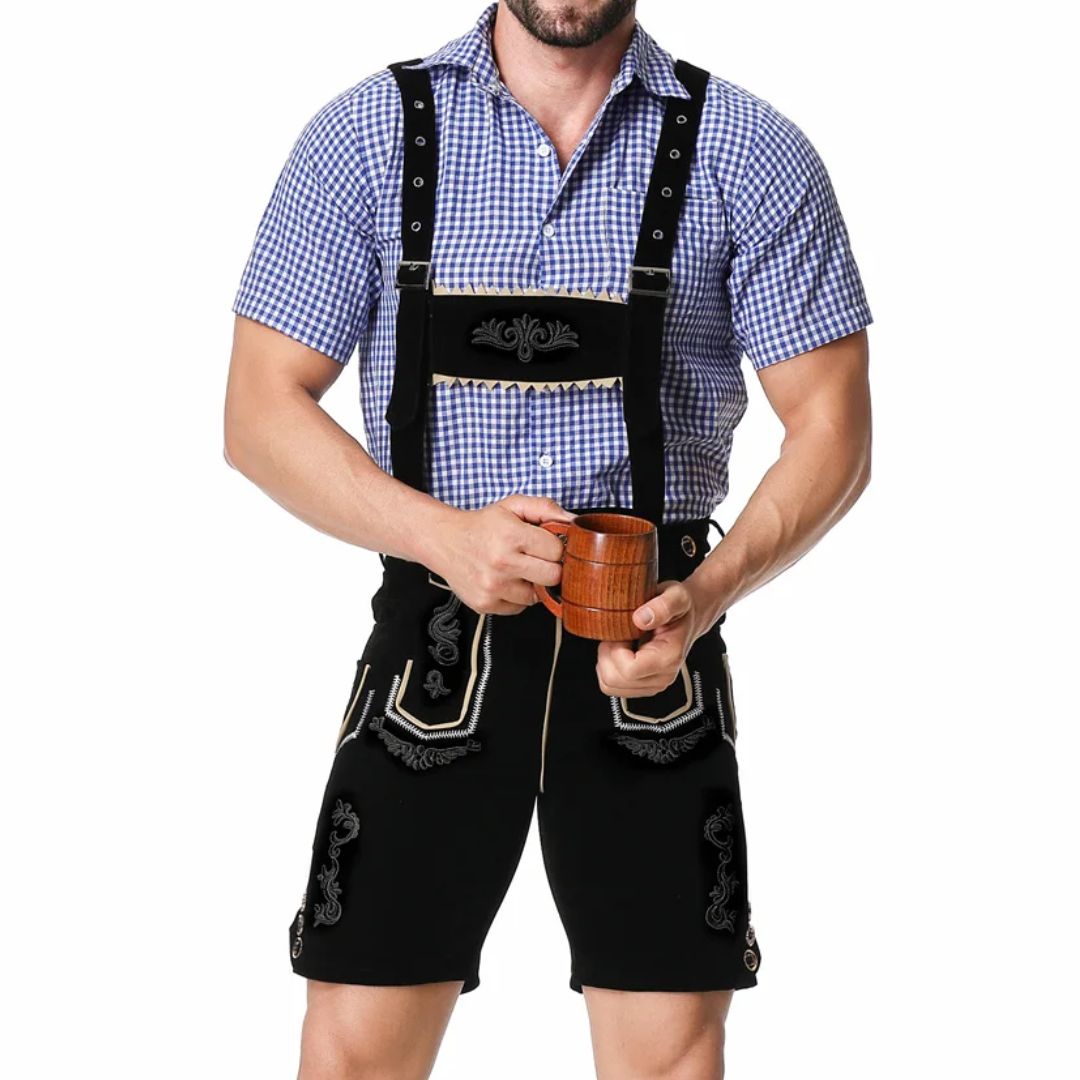 Thorsten Embroidered Lederhosen Set