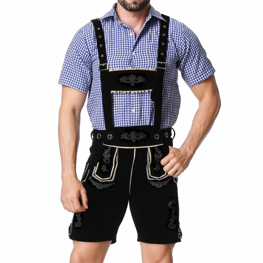 Thorsten Embroidered Lederhosen Set