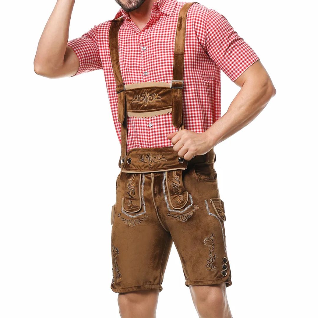 Thorsten Embroidered Lederhosen Set