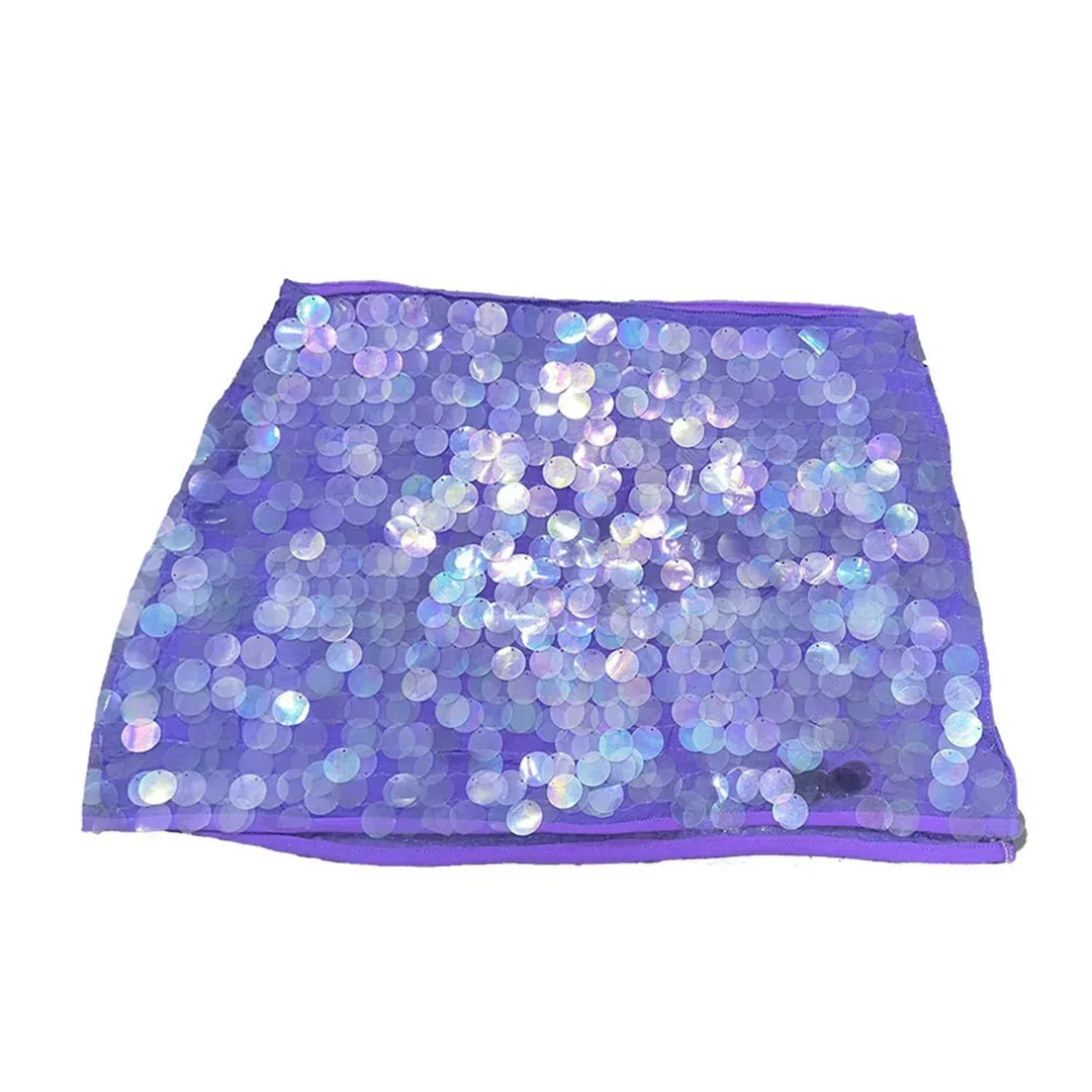 Margaux Sequin Disc Ruched Mini Skirt