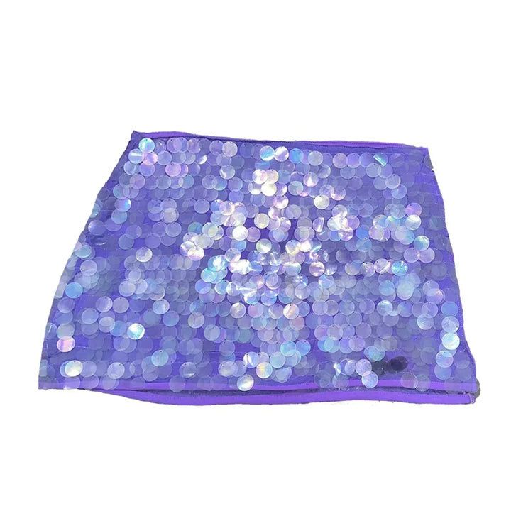 Margaux Sequin Disc Ruched Mini Skirt