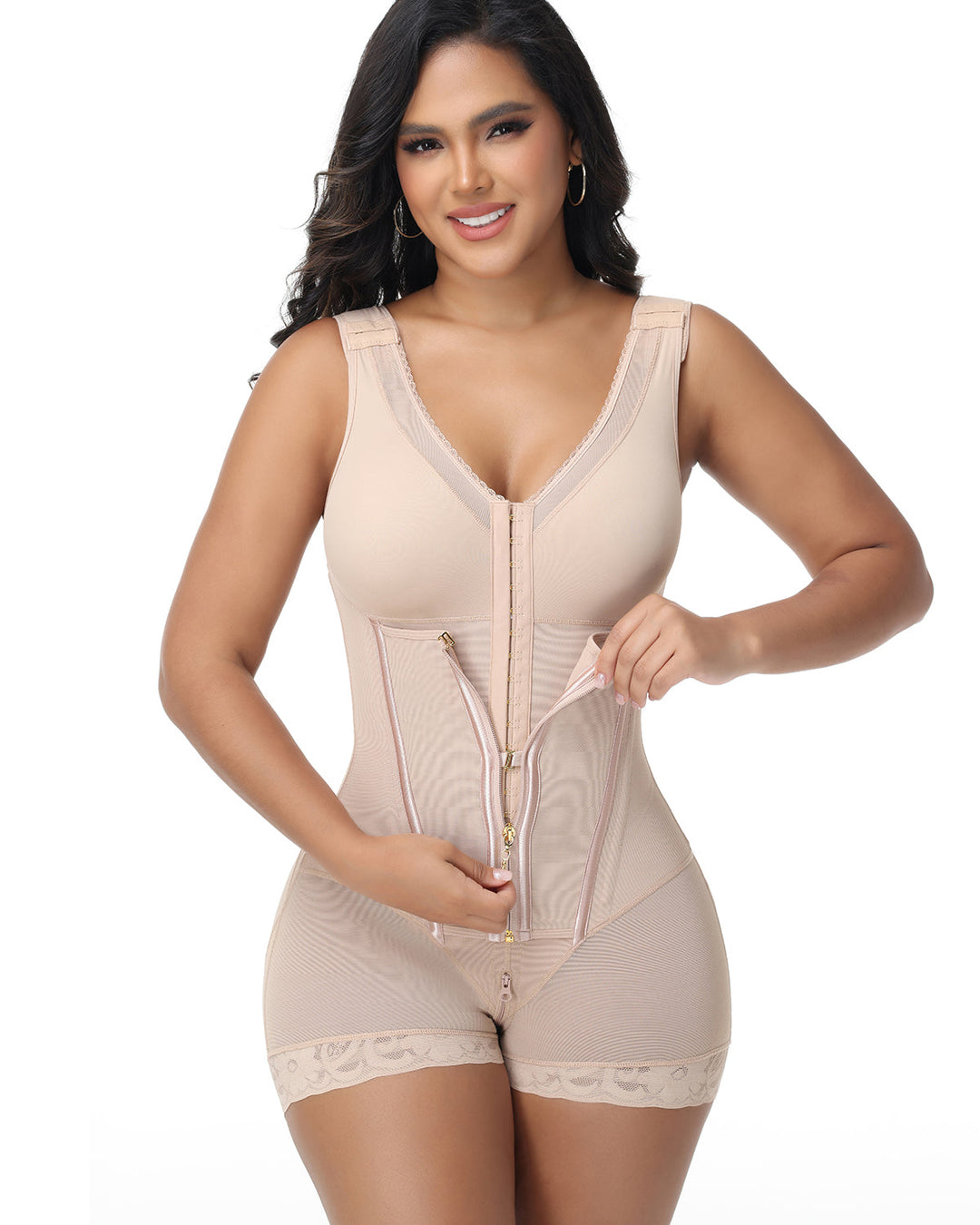 Lumi Zip Front Contour Shapewear Bodysuit