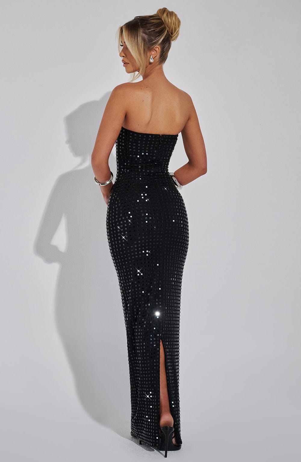 Neri Crystal Bandeau Maxi Dress