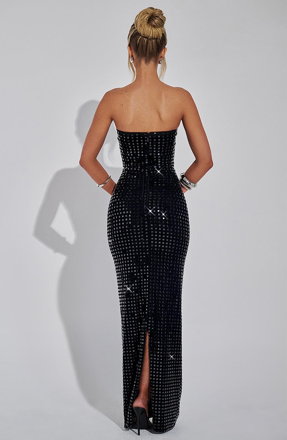 Neri Crystal Bandeau Maxi Dress