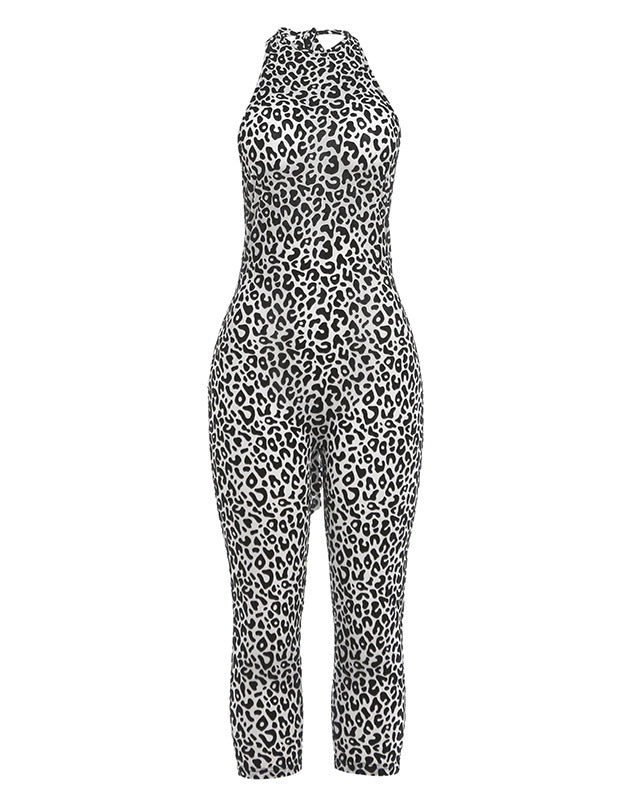 Everly Halter Neck Capri Jumpsuit