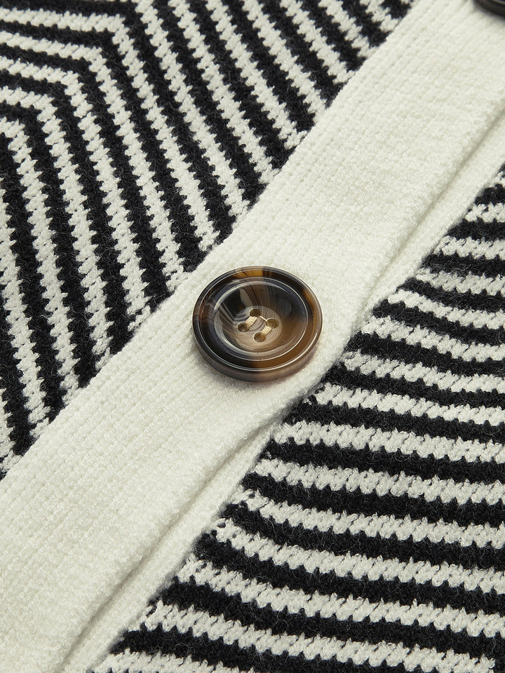 Ysabel Stripe Contrast Cardigan