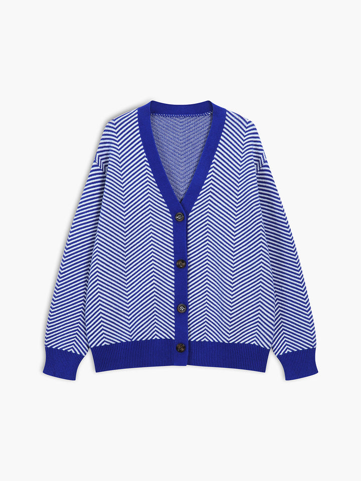 Ysabel Stripe Contrast Cardigan