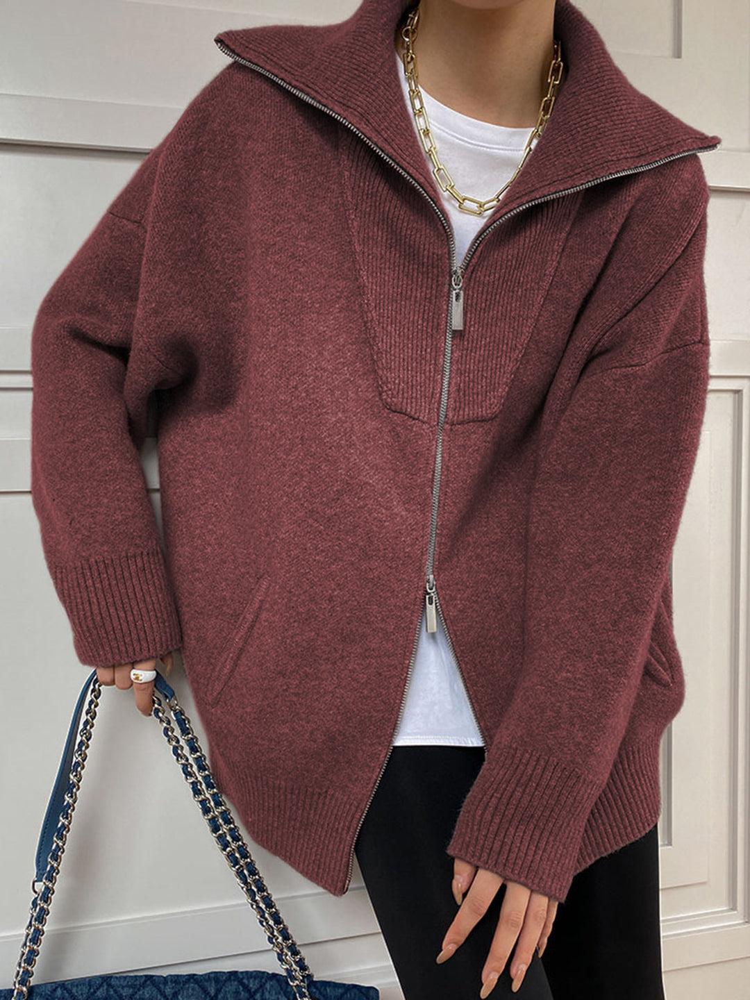 Sevilla Half-Zip Oversized Sweater