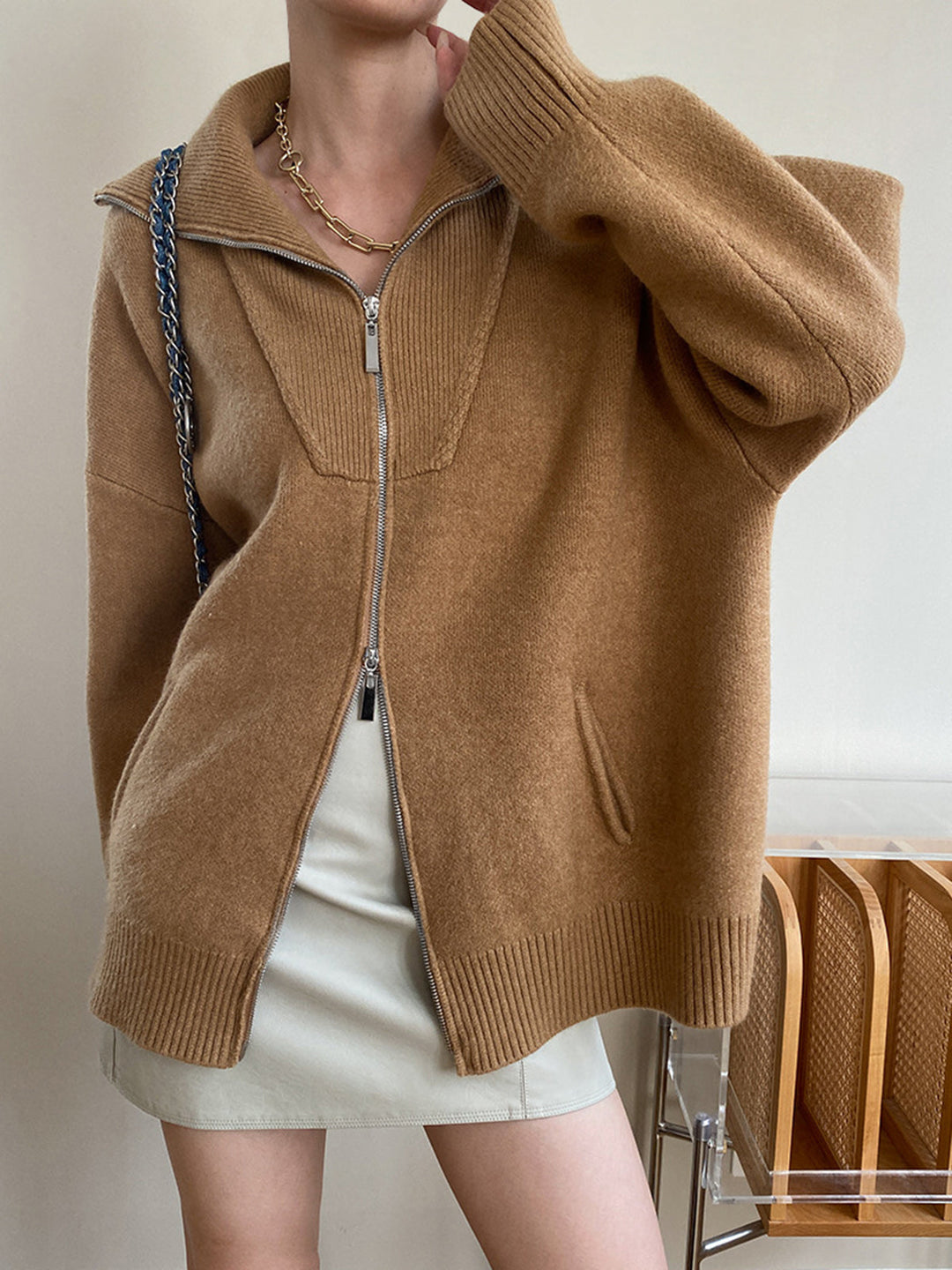 Sevilla Half-Zip Oversized Sweater