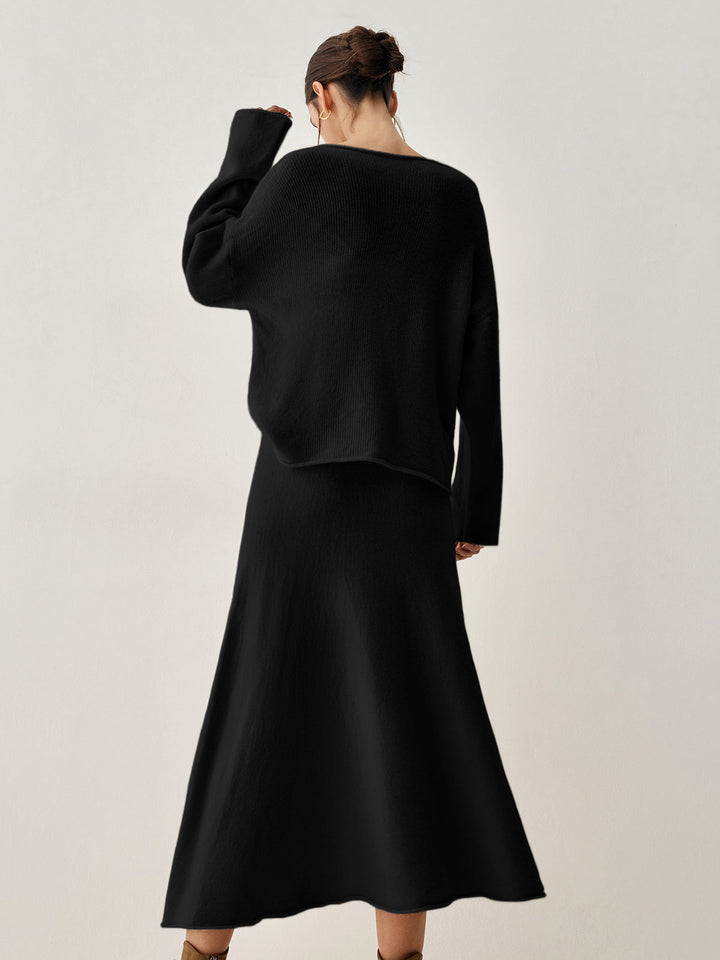 Raina Relaxed Sweater & Maxi Skirt Set