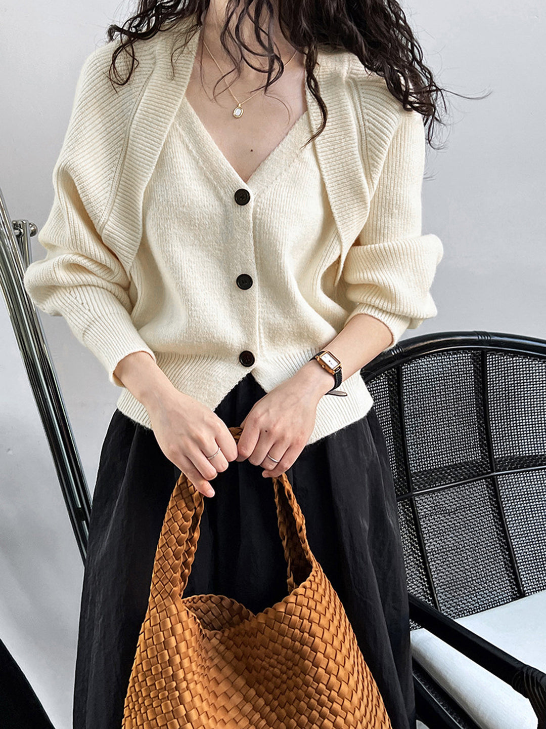 Carly Pointed Hem Cardigan