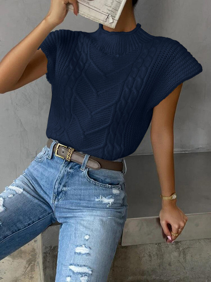 Tam Cable Sleeve Sweater Vest