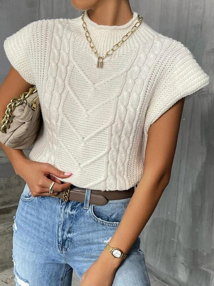 Tam Cable Sleeve Sweater Vest