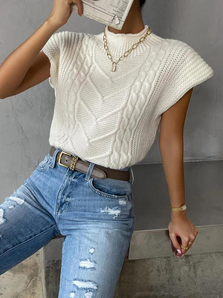 Tam Cable Sleeve Sweater Vest