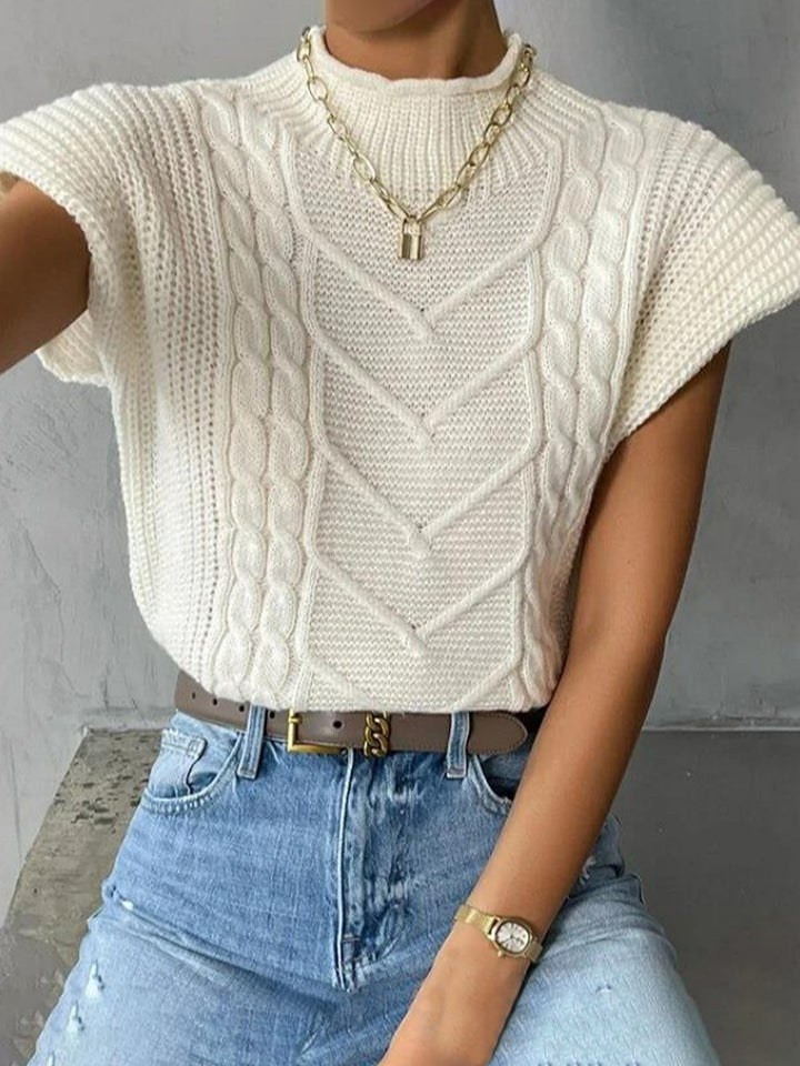 Tam Cable Sleeve Sweater Vest