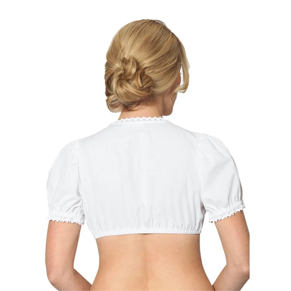 Ida Ruched Puff Sleeve Dirndl Blouse