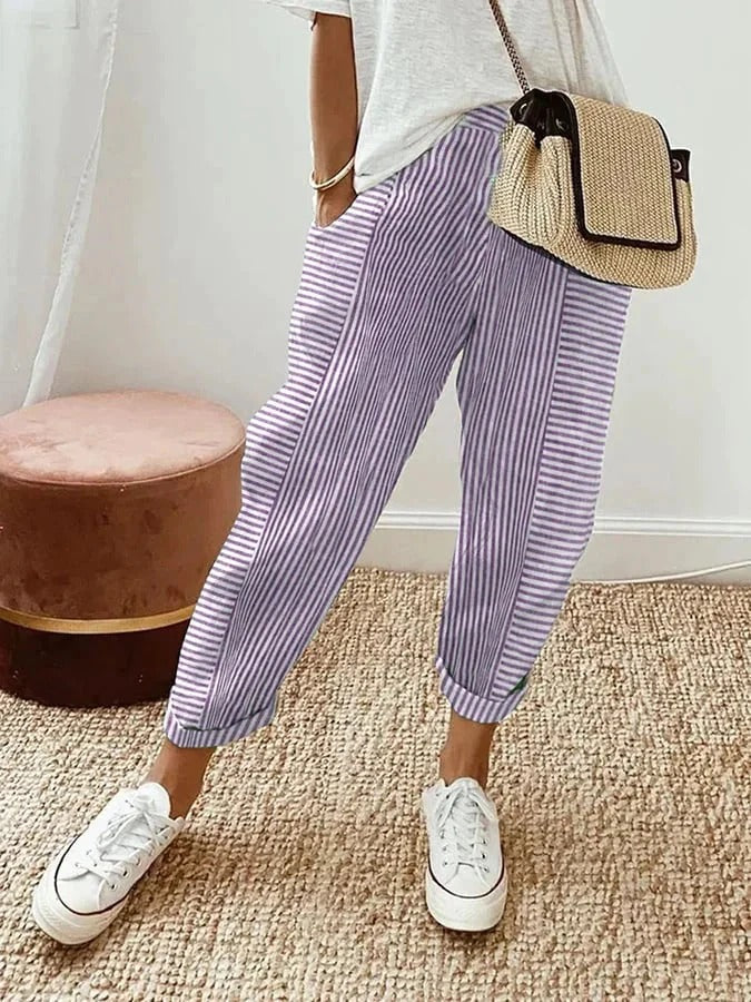Holly Striped Jogger Pants