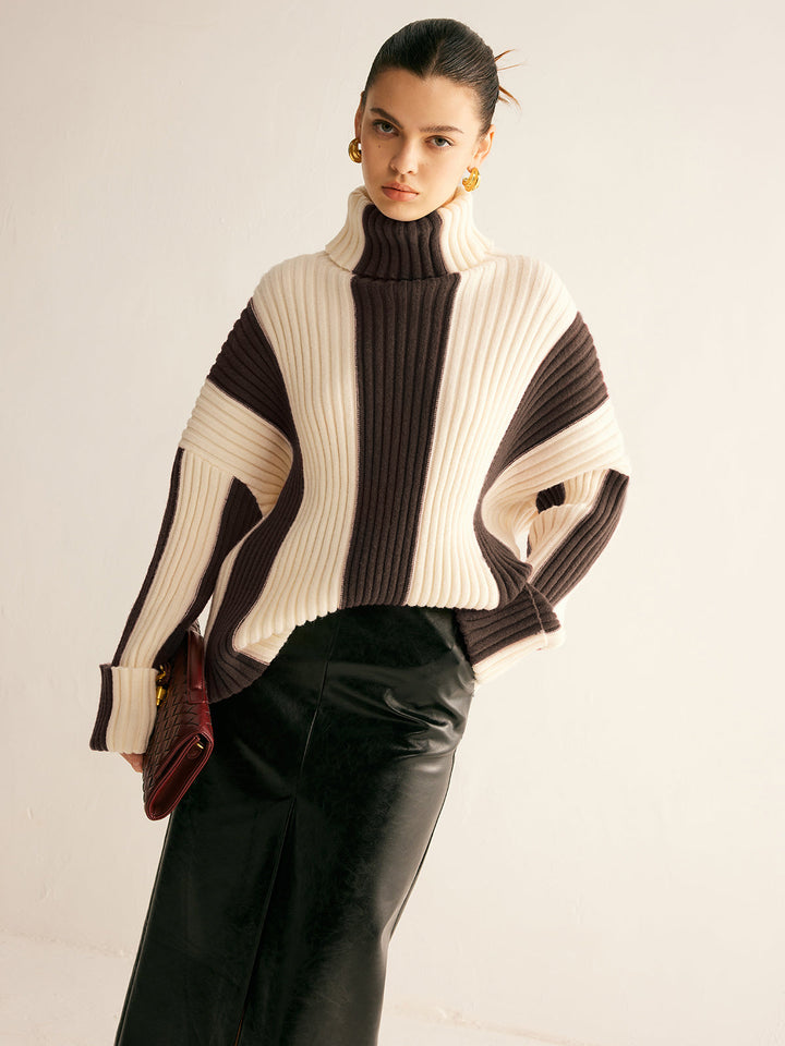 Yarae Color Block Shawl Cardigan