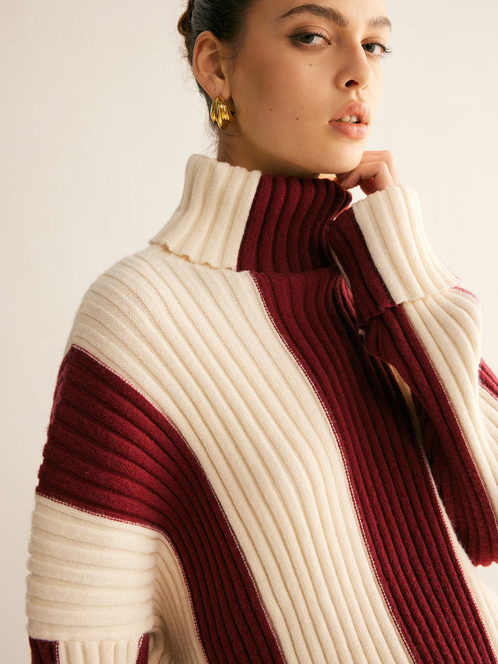 Yarae Color Block Shawl Cardigan