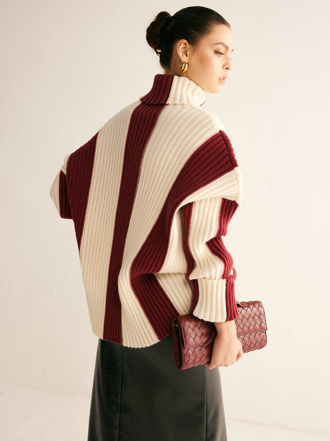 Yarae Color Block Shawl Cardigan
