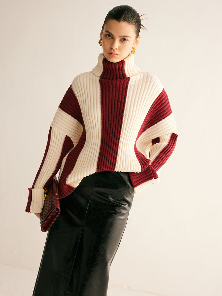 Yarae Color Block Shawl Cardigan