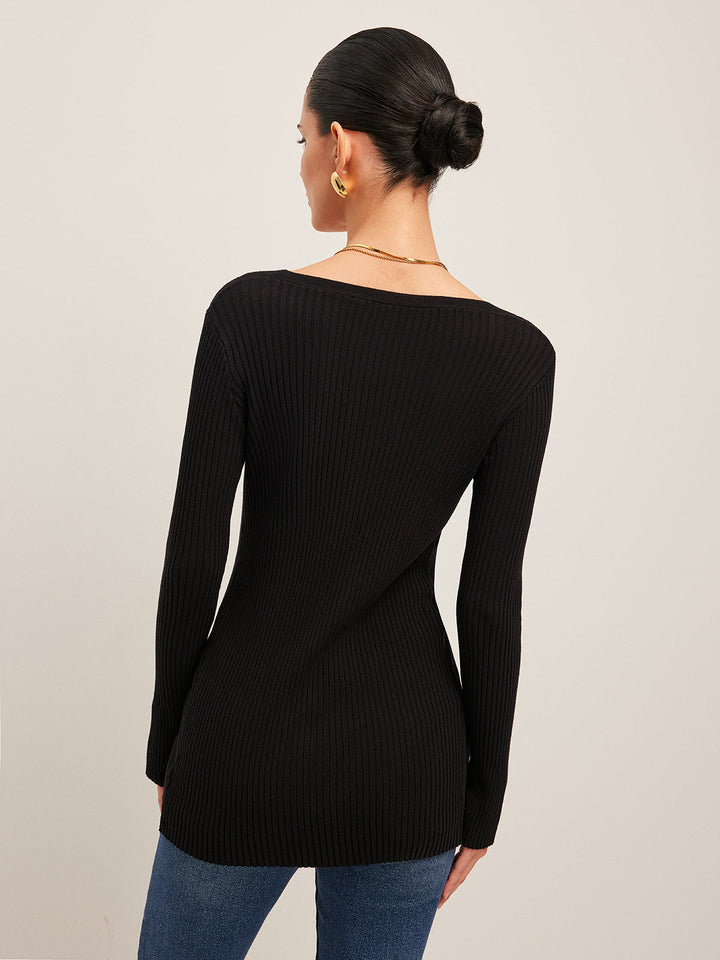 Lilias Deep V-Neck Cardigan