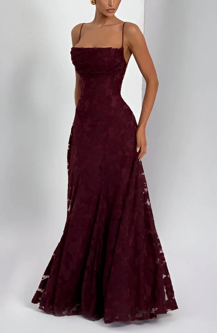 Olivia Textured A Line Maxi Dress