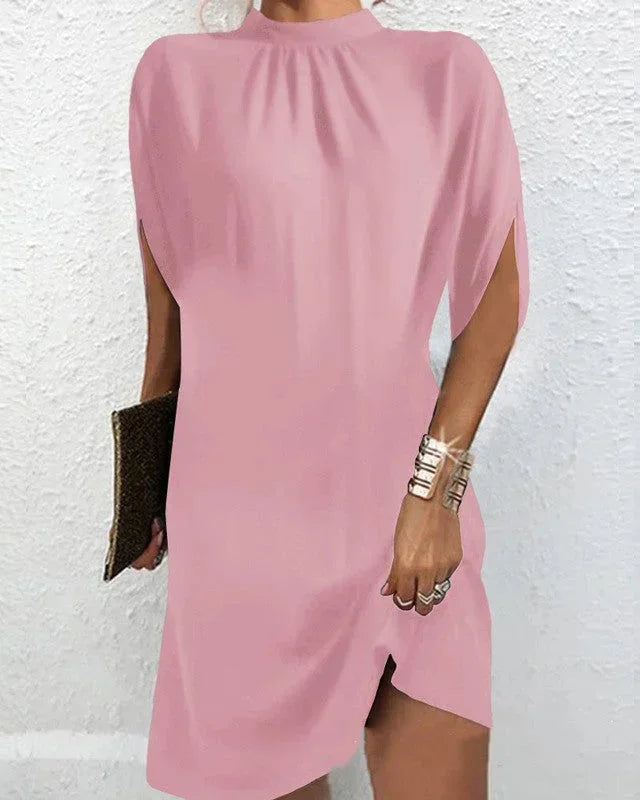 Alessandra Draped Denim Mini Dress