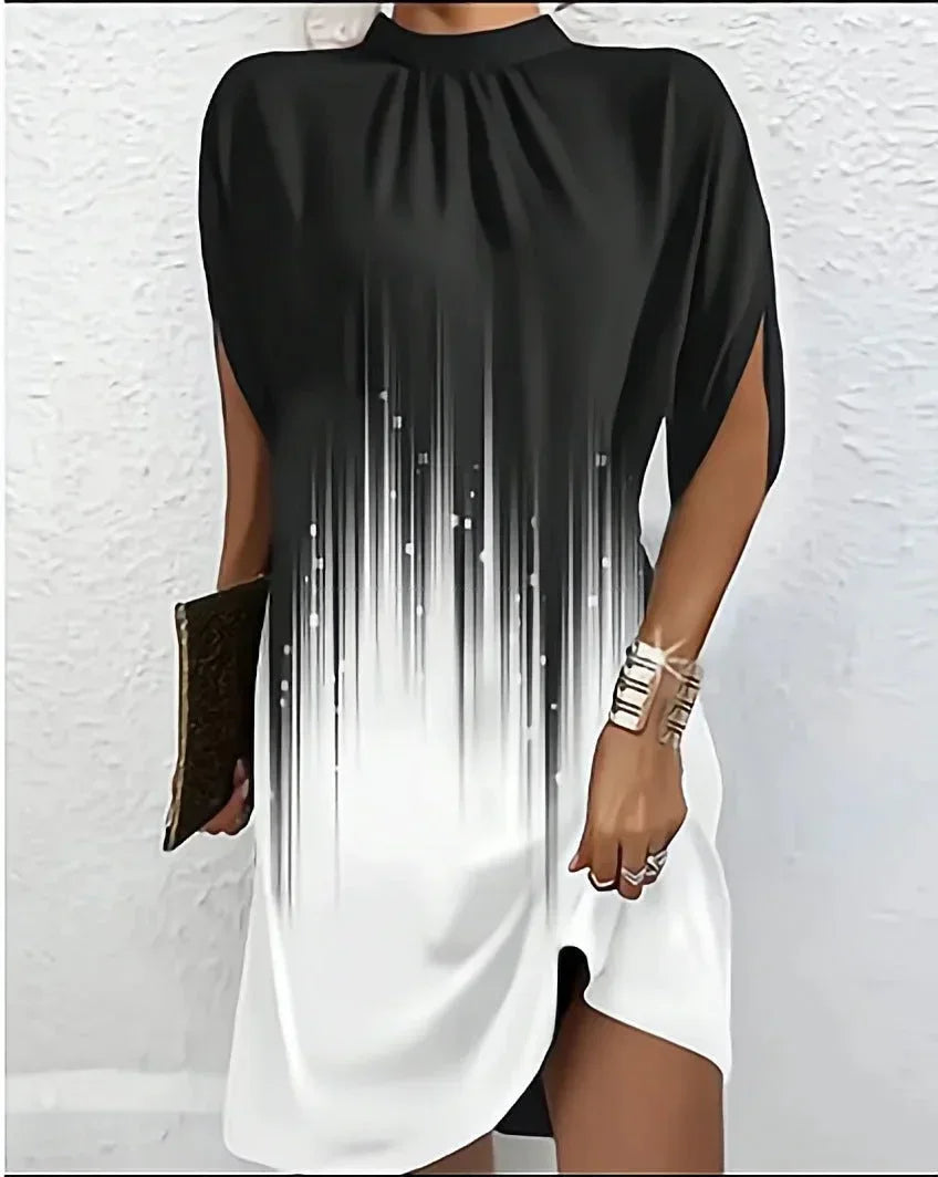 Alessandra Draped Denim Mini Dress
