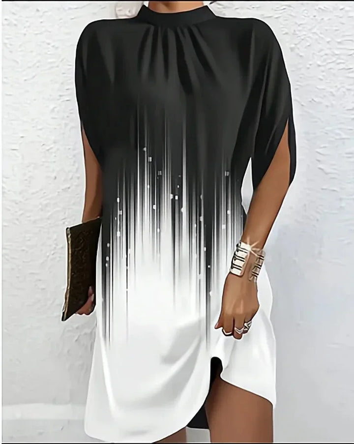 Alessandra Draped Denim Mini Dress
