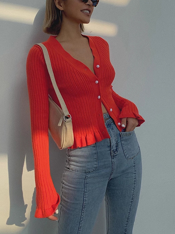 Zenobia Pearl Button Cardigan